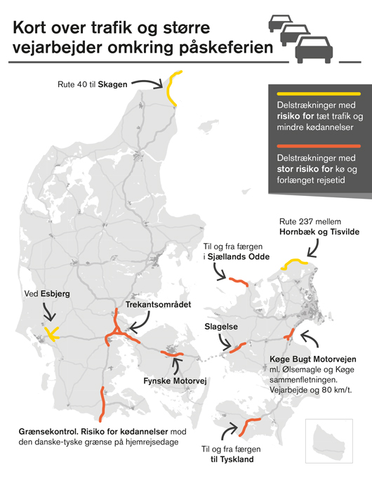 Begiver du dig ud i trafikken i påsken?
