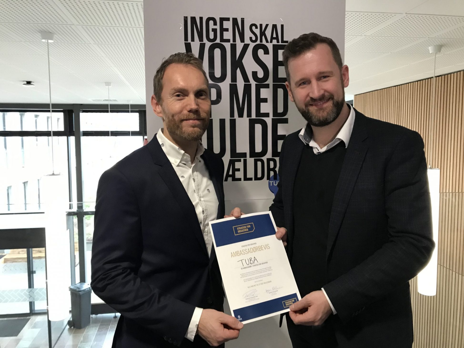 TUBA ER ÅBNET – GODT NYT TIL BØRN AF MISBRUGERE