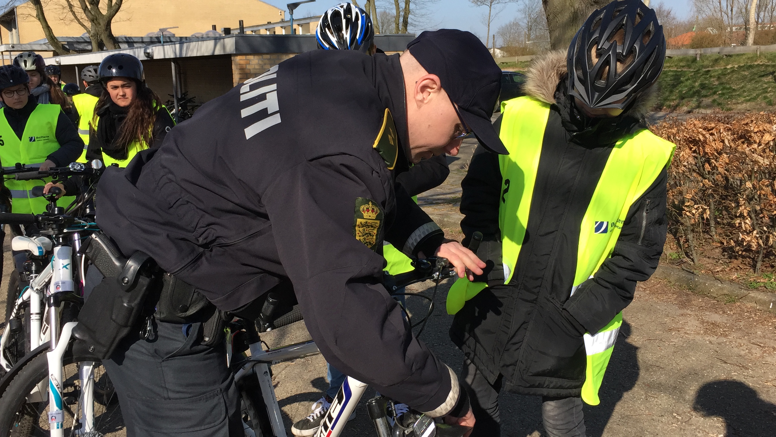 POLITIET TESTEDE SKOLEELEVERS CYKLER OG CYKLISTFÆRDIGHEDER