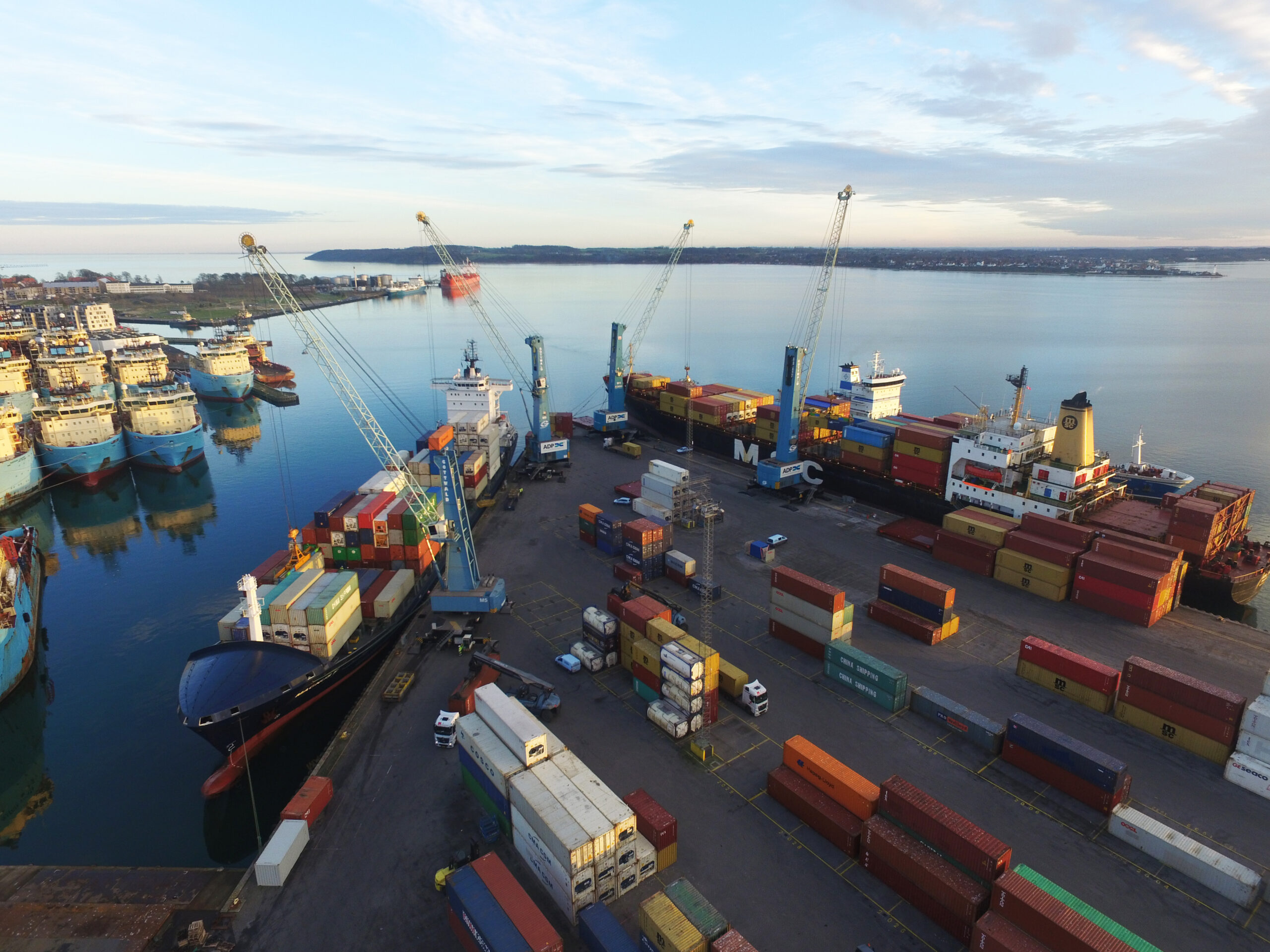 Containermængder sætter rekord på Fredericia Havn
