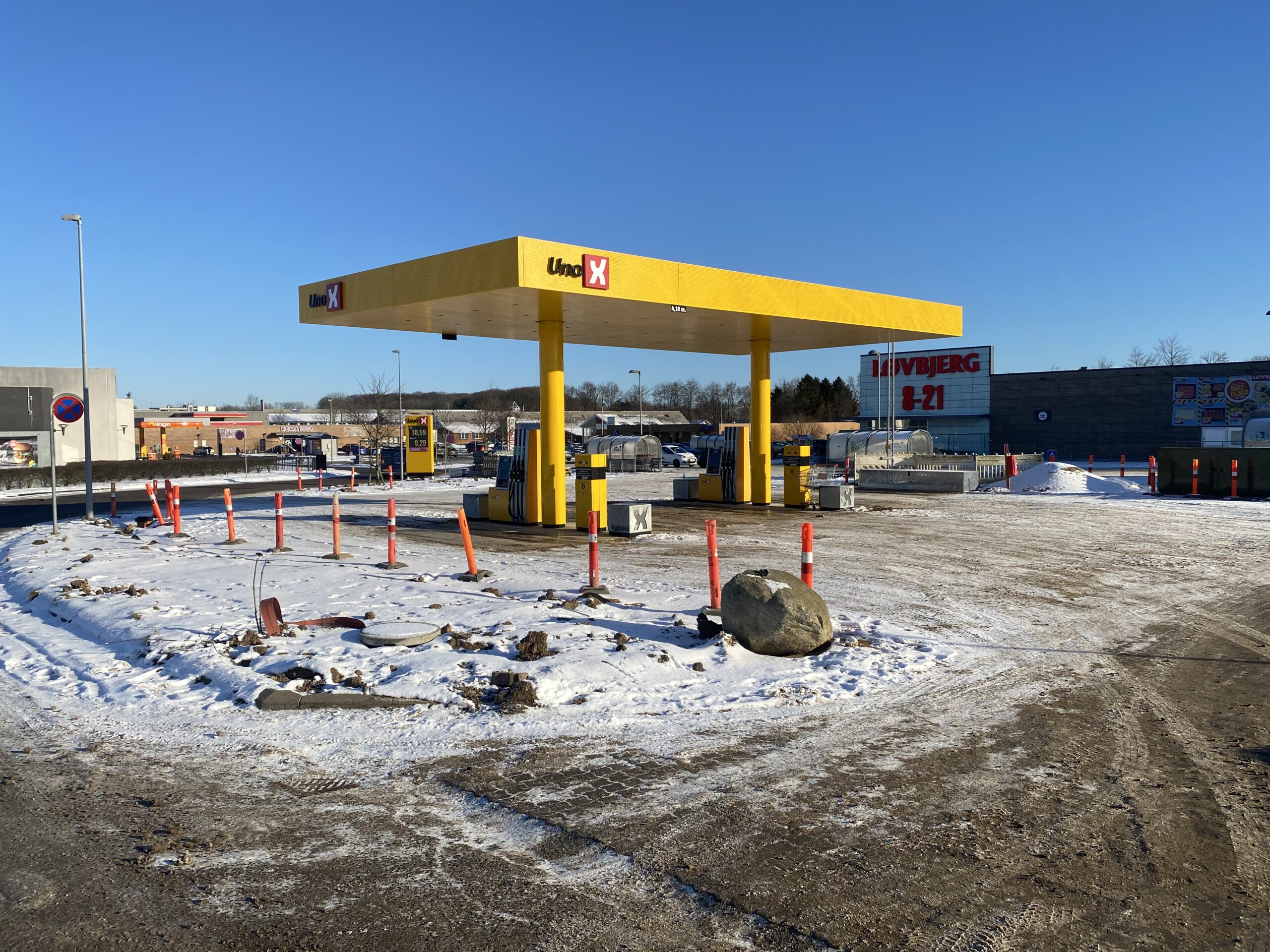 Uno-X åbner på Strevelinsvej