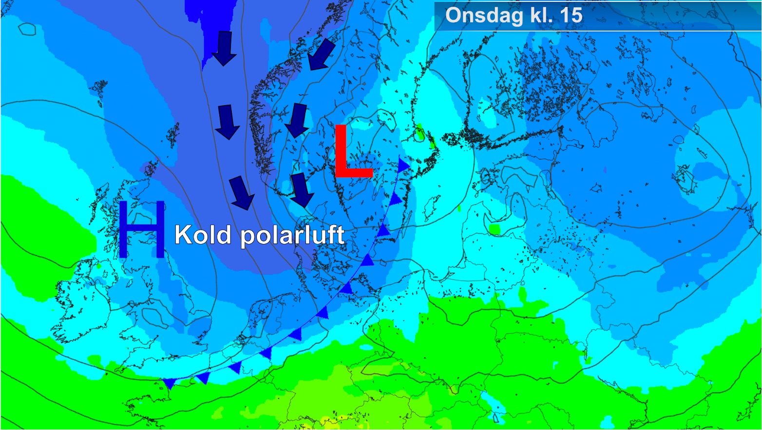 Markant vejrskifte på vej: Fra lunt aprilvejr – til koldt