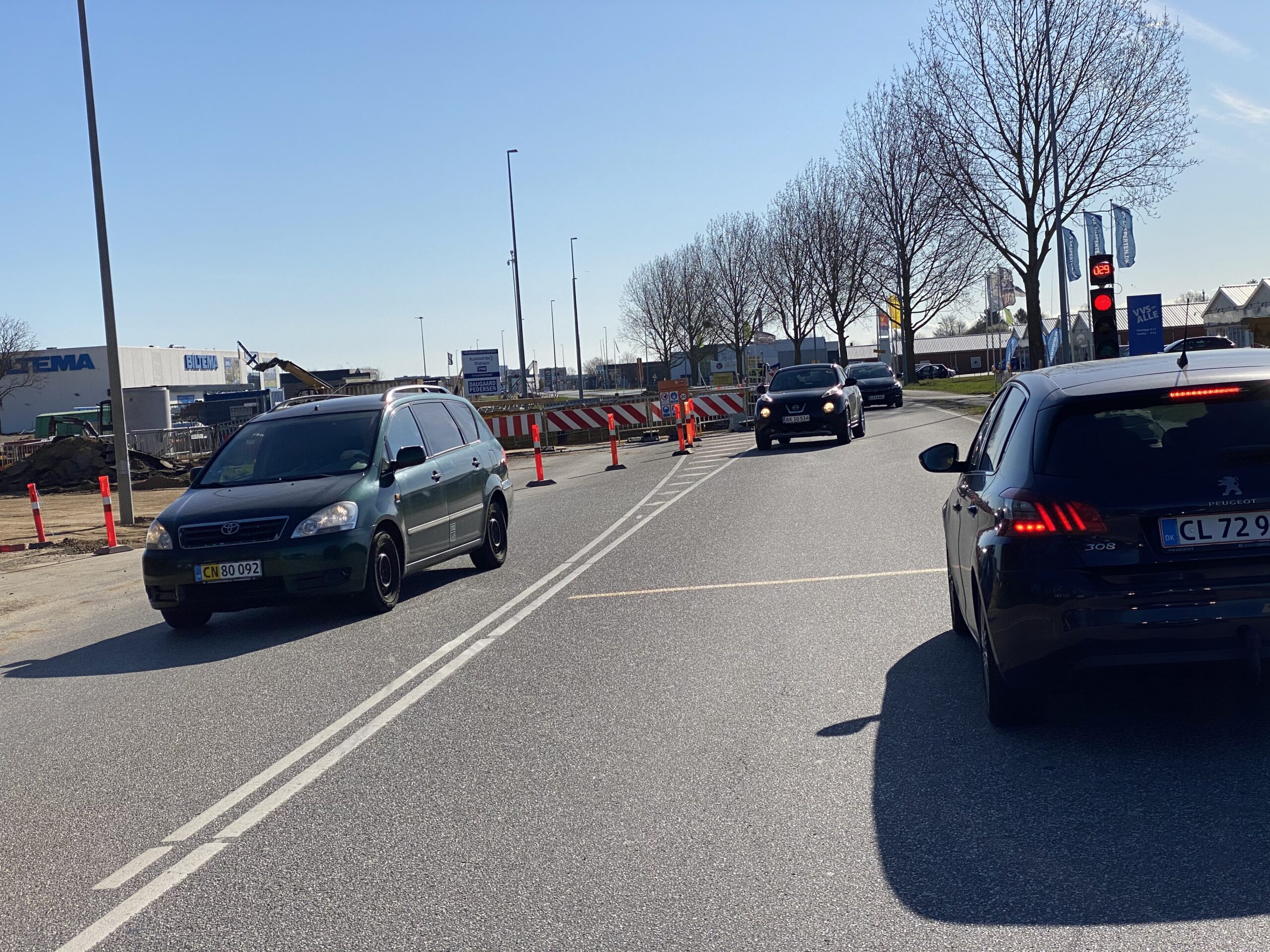 Midlertidig lysregulering på Vejlevej