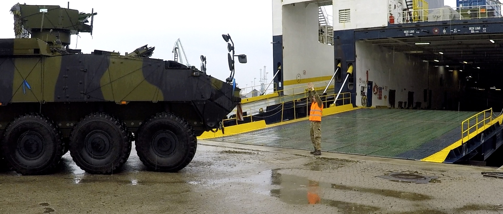 Forsvaret deployerede på Fredericia Havn