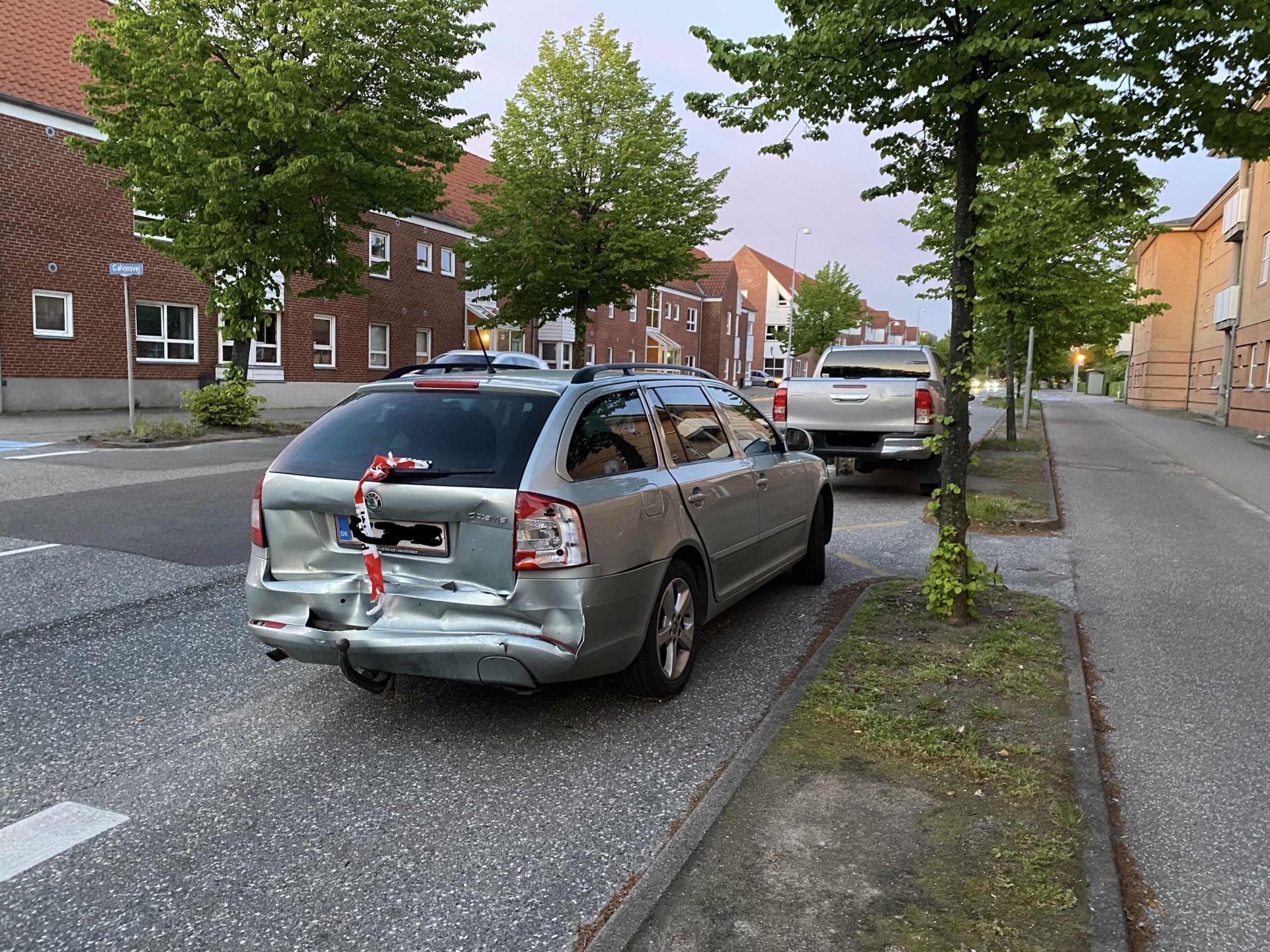Færdselsuheld på Vesterbrogade i Fredericia