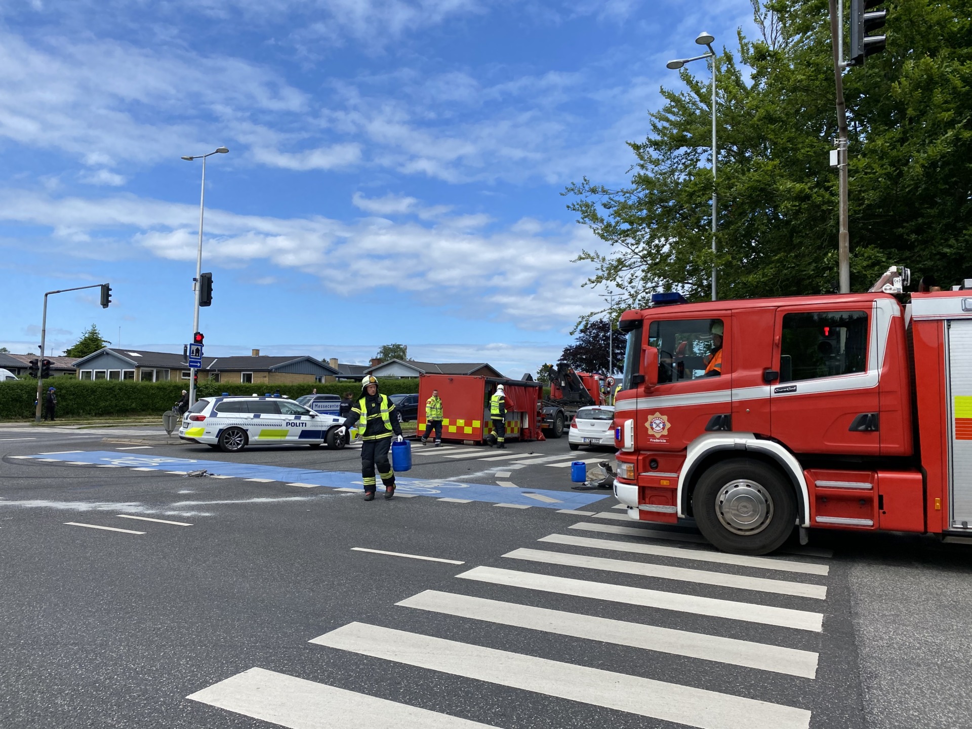 Færdselsuheld i befærdet lyskryds
