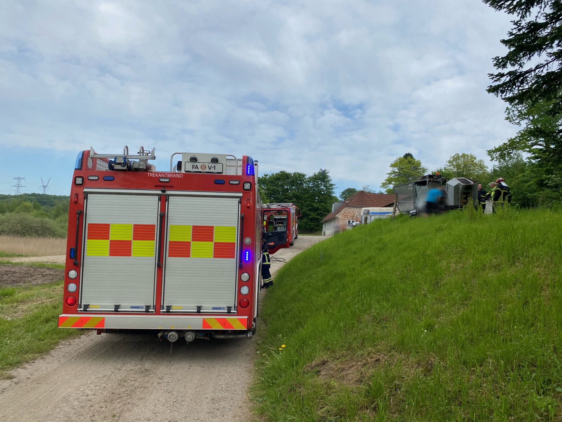Brand i minitraktor ved Taulov