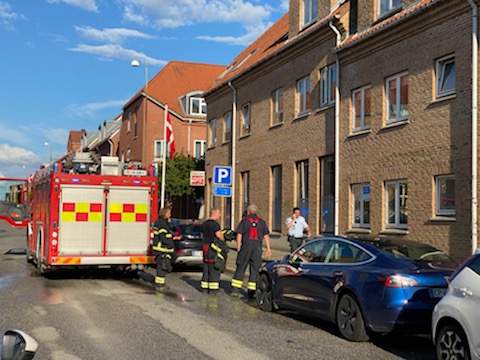 Brandvæsnet hastede til Danmarksgade