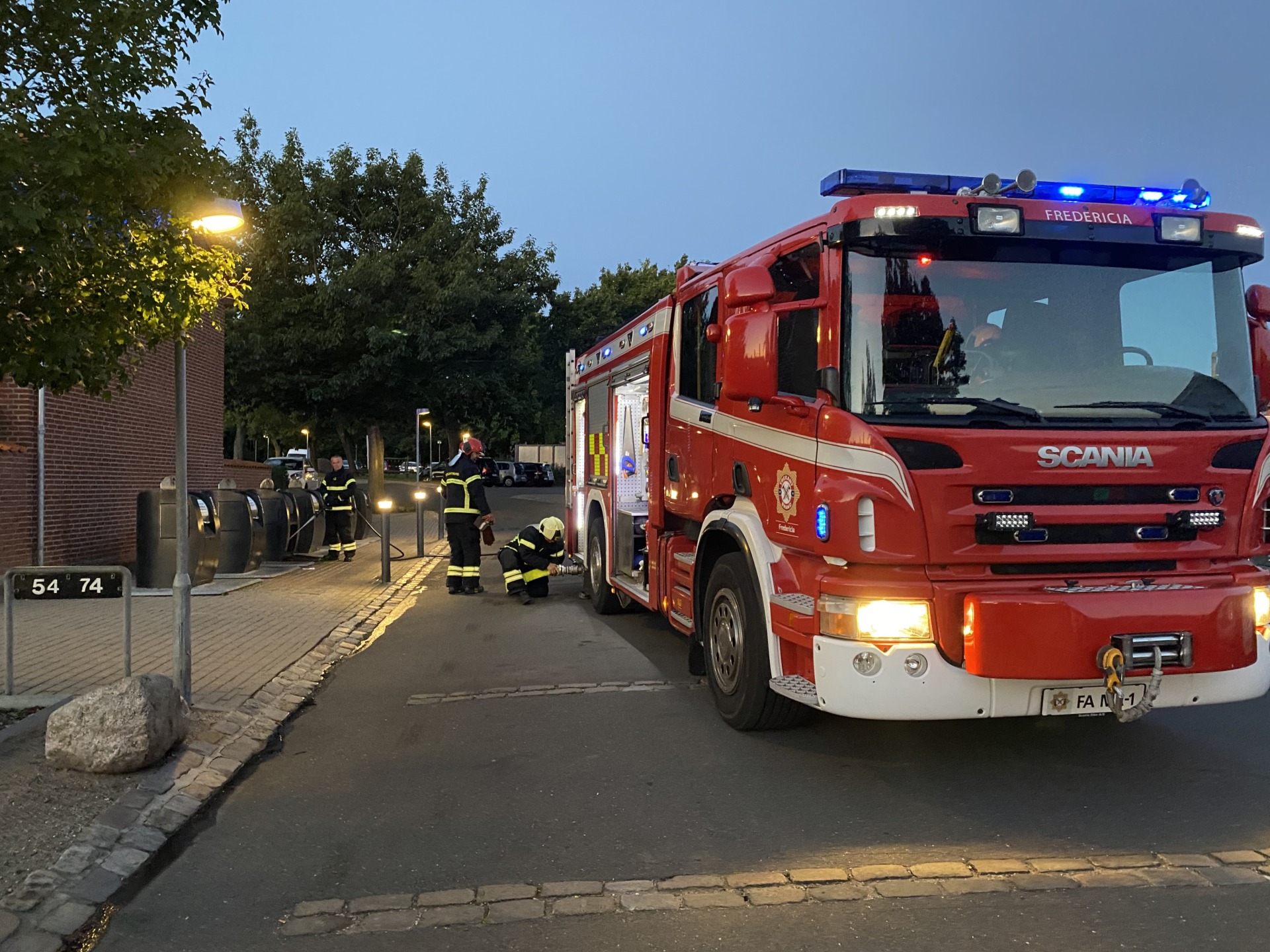 Ild i container på Holmbjerggårdsvej